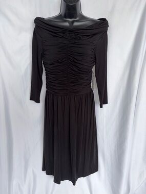 NUE by Shani black dress, 15” PTP, 39” L
